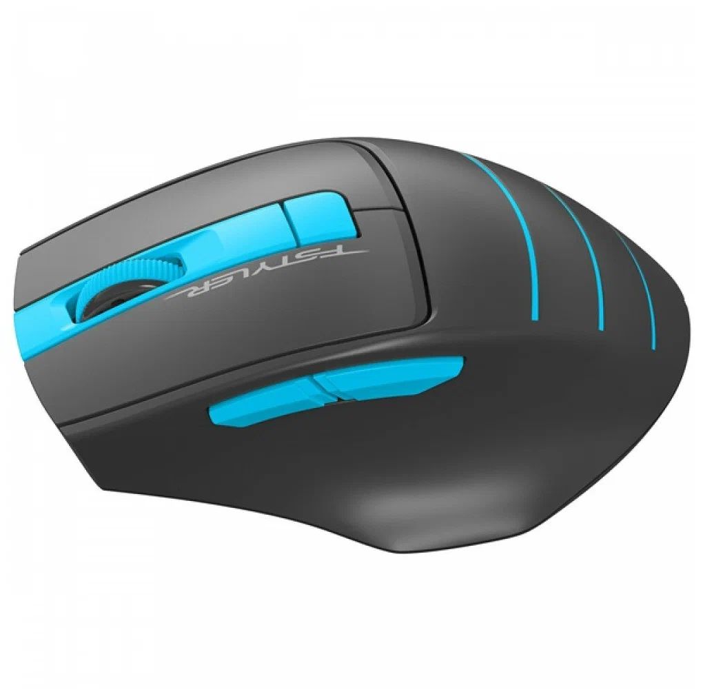 картинка Мышка A4tech Fstyler FG30; Wireless Silent Gray/ Blue от магазина КомпьютерЦентр