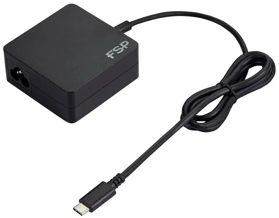 картинка Адаптер питания FSP NB C 65W (FSP065-A1BR3) AC-DC 65W Adapter, Вход C6 (для ноутбучного кабеля), Кабель 1000мм, Выход USB Type-C, 5V/ 9V/ 12V/ 15V/ 20V от магазина КомпьютерЦентр