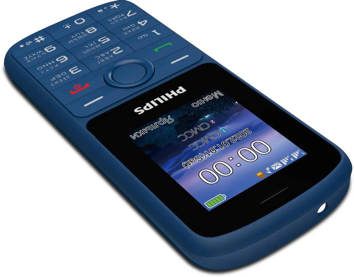 картинка Телефон мобильный Philips Xenium E2101 синий от магазина КомпьютерЦентр