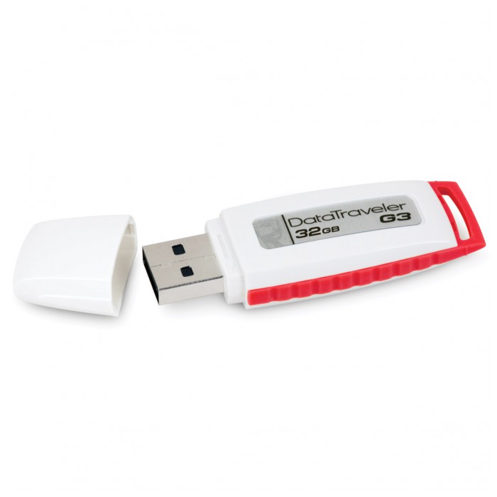 картинка Флешка USB Kingston 32Gb DTI 3 Generation White/Red (DTIG3/ 32GB) от магазина КомпьютерЦентр