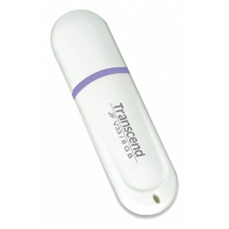 картинка Флешка USB Transcend 8Gb JetFlash V33 White (TS8GJFV33) от магазина КомпьютерЦентр