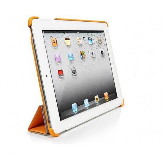картинка Чехол SGP Leather Case Griff Series Solaris Orang for iPad 2 (SGP07698) от магазина КомпьютерЦентр