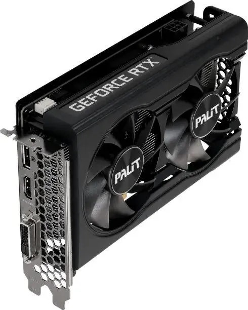 картинка Видеокарта 8Gb GDDR6 GeForce RTX 3050 DUAL V1 Palit (NE63050018P1-1070D V1) от магазина КомпьютерЦентр