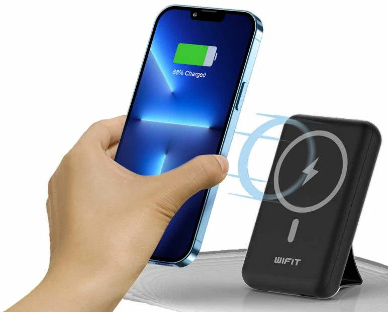 картинка Внешний аккумулятор Wimag Pro Wifit 10 000 mAh Magnetic Wireless White от магазина КомпьютерЦентр