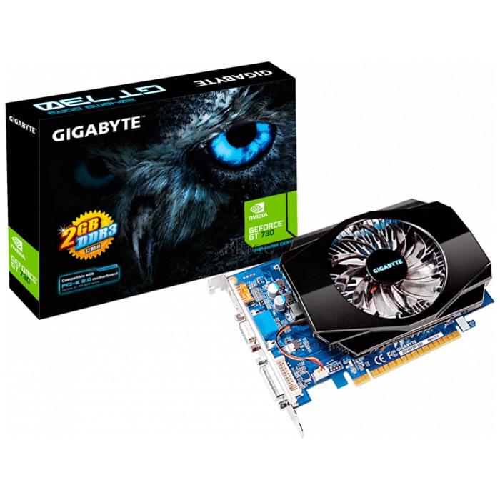 картинка Видеокарта Gigabyte 2Gb DDR3 GeForce GT730 (GV-N730-2GI) от магазина КомпьютерЦентр