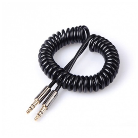 картинка Кабель Redline Aux Spiral (jack 3.5мм/ jack 3.5mm) 1m Black (УТ000015711) от магазина КомпьютерЦентр