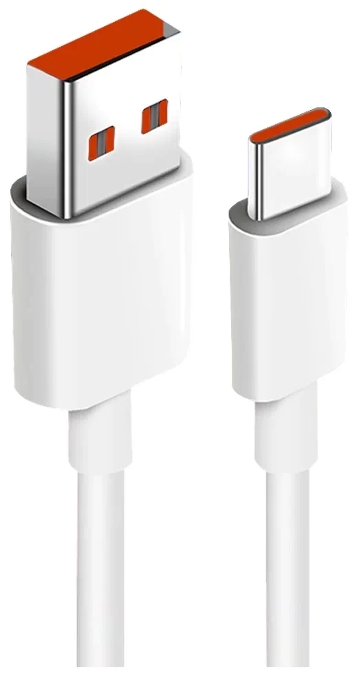 картинка Кабель Xiaomi USB/ Type-C 6A Fast Charging Data Cable White 1m от магазина КомпьютерЦентр