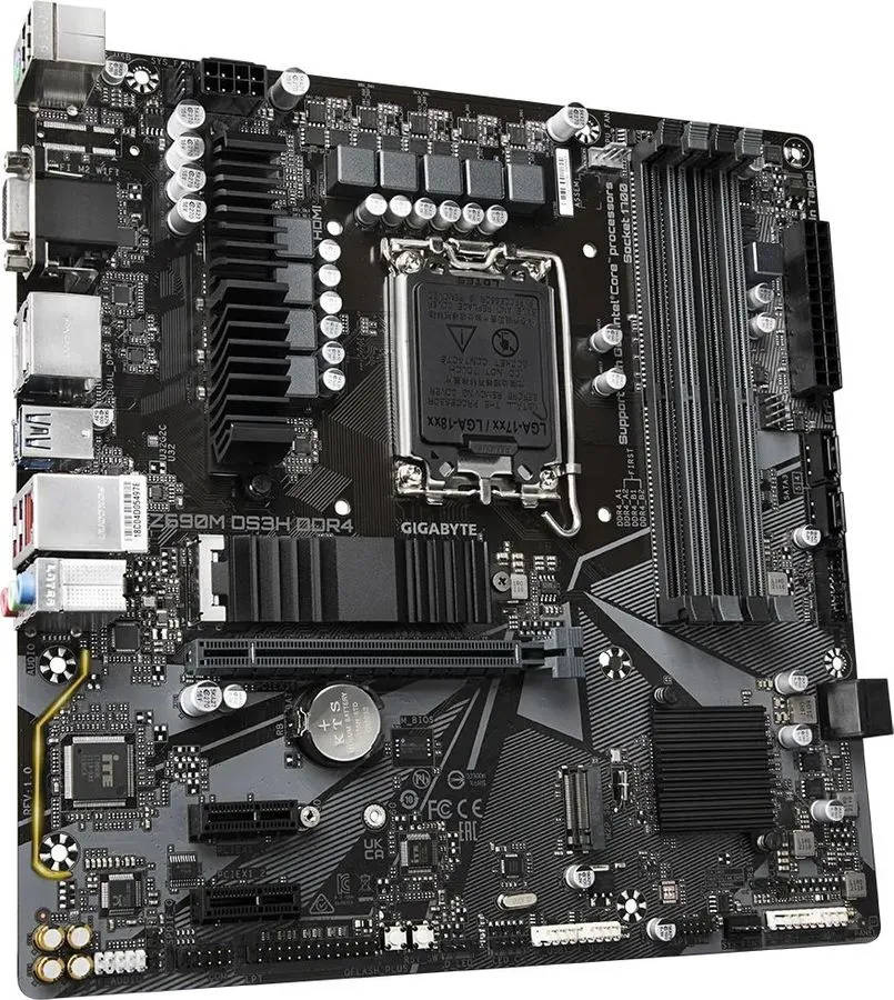 картинка Материнская плата Gigabyte LGA1700 Z690 Z690M DS3H DDR4 mATX от магазина КомпьютерЦентр