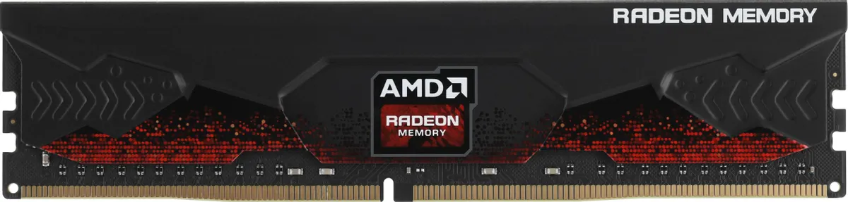картинка DIMM DDR4 16Gb 3200MHz PC4-25600 AMD R9S416G3206U2S CL16 1.35В с радиатором от магазина КомпьютерЦентр