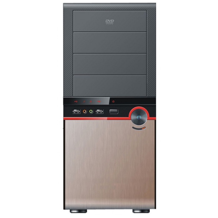 картинка Корпус Evolution D424 500W Black/Silver (D424) от магазина КомпьютерЦентр