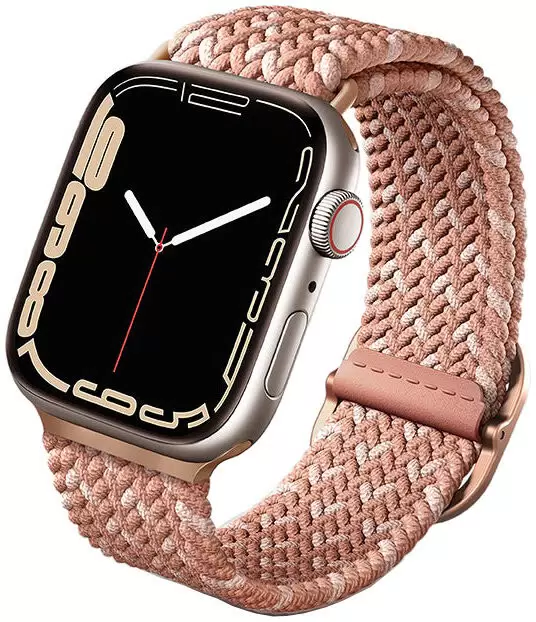 картинка Плетеный ремень Uniq ASPEN DE для Apple Watch 41/ 40/ 38 PINK (41MM-ASPDECPNK) от магазина КомпьютерЦентр