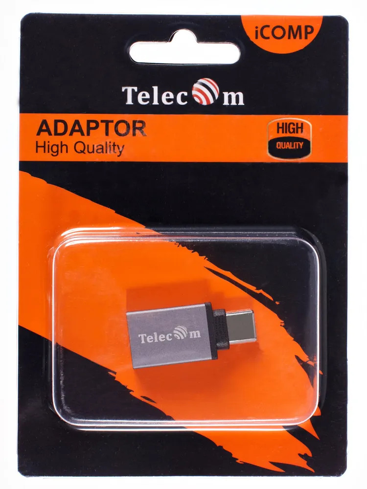 картинка Переходник OTG USB 3.1 Type-C --> USB 3.0 Af Telecom (TA431M) от магазина КомпьютерЦентр