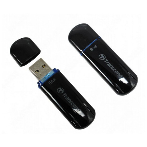 картинка Флешка USB Transcend JetFlash 600 8Gb Black (TS8GJF600) от магазина КомпьютерЦентр