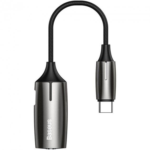 картинка Адаптер Baseus 2in1 Type-C to Type-C 3.5mm L60 Tarnish (CATL60-0A) от магазина КомпьютерЦентр