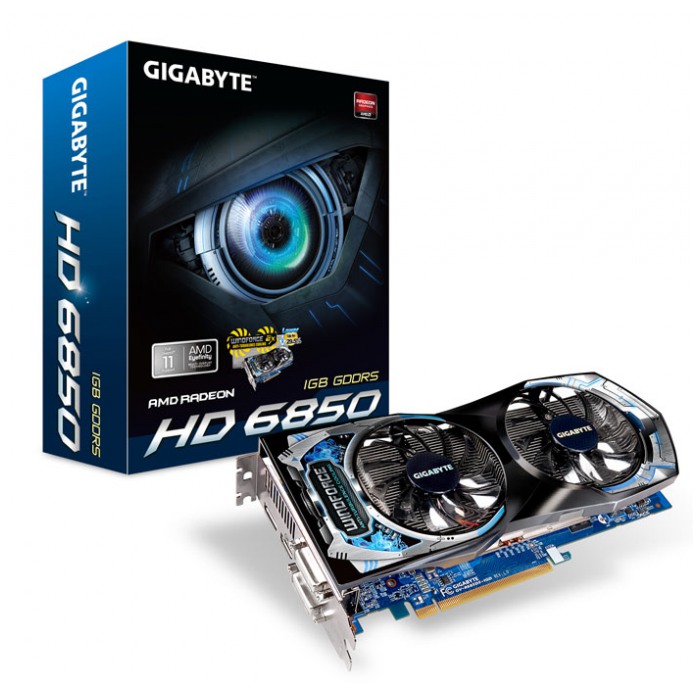 картинка Видеокарта Gigabyte ATI HD 6850 1Gb DDR5 (GV-R6850C-1GD) от магазина КомпьютерЦентр