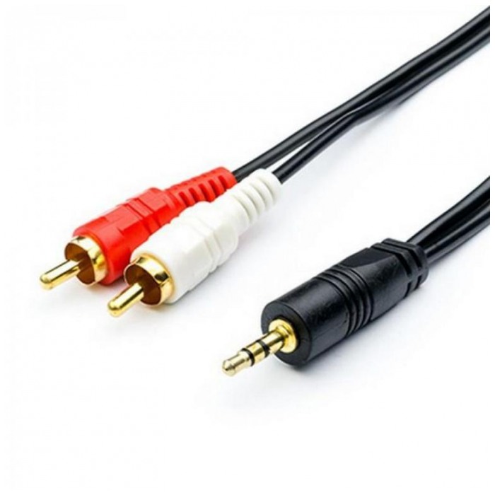 картинка Кабель Ningbo 2xRCA (m)/ Jack 3.5(m) 1.5m Black (JAAC010-1.5) (841247) от магазина КомпьютерЦентр