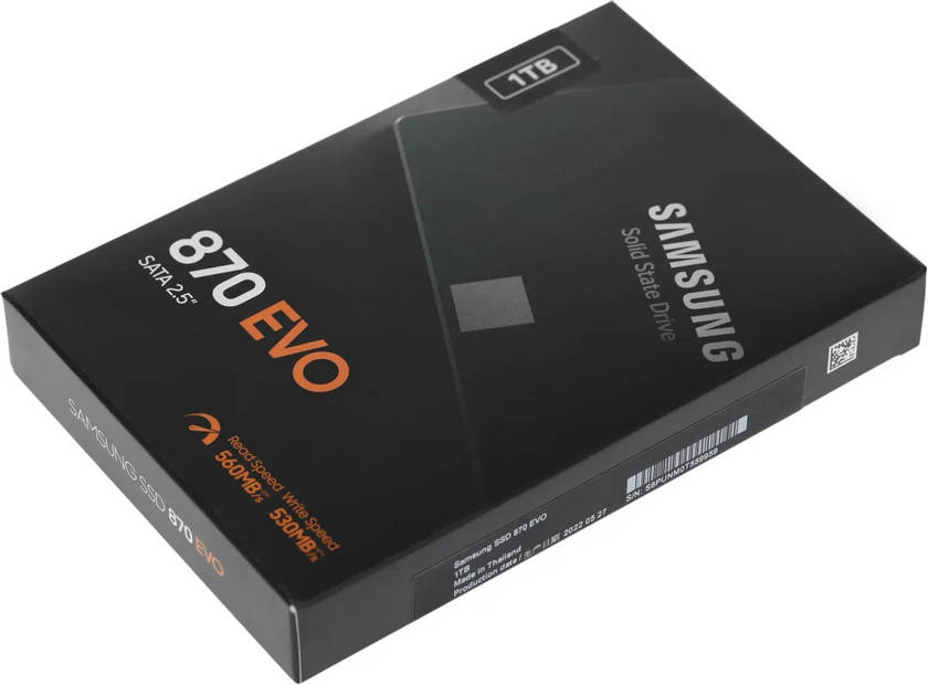 картинка SSD накопитель 1Тб 2.5'' Samsung 870 EVO SATAIII (MZ-77E1Е0B/ EU) от магазина КомпьютерЦентр