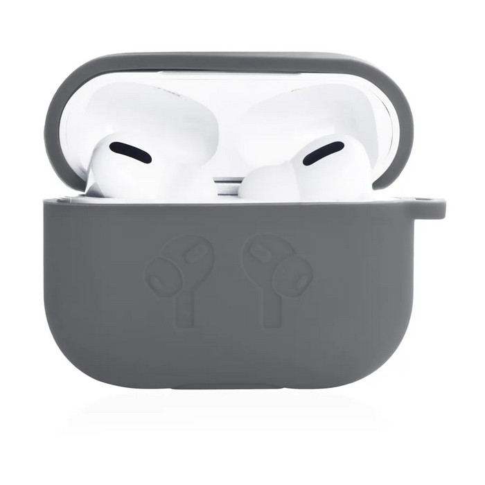 картинка Чехол Gurdini Soft Touch для Apple Airpods Pro Dark Gray от магазина КомпьютерЦентр