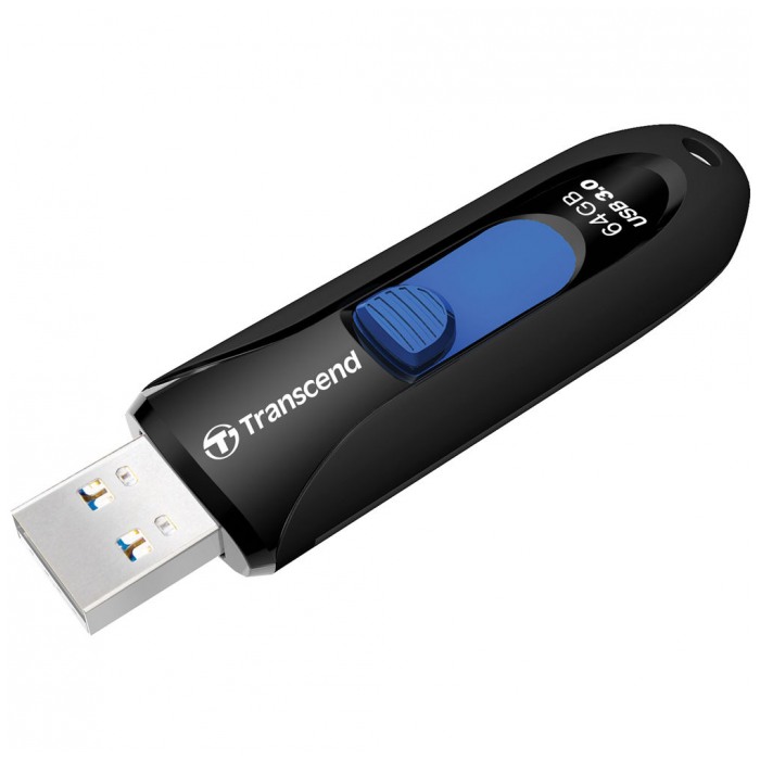 картинка Флешка USB Transcend 64Gb JetFlash 790 Black USB3.0 (TS64GJF790K) от магазина КомпьютерЦентр