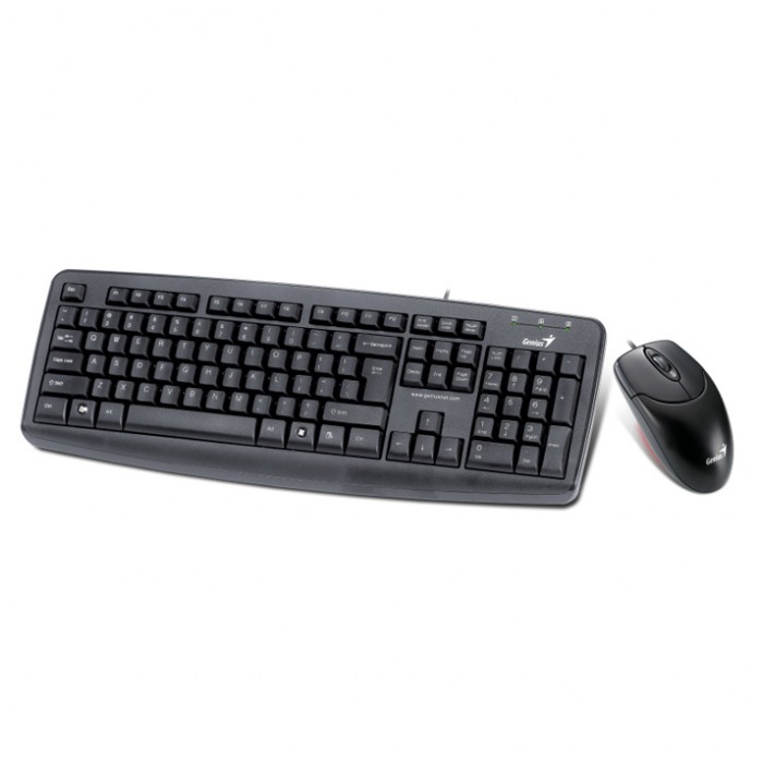 картинка Клавиатура+мышь Genius KM-110X Black PS/2 (31330026128) от магазина КомпьютерЦентр