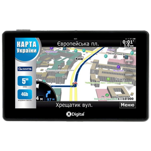 картинка GPS-навигатор X-Digital Navi A575 5'' CityGuide (A575) от магазина КомпьютерЦентр