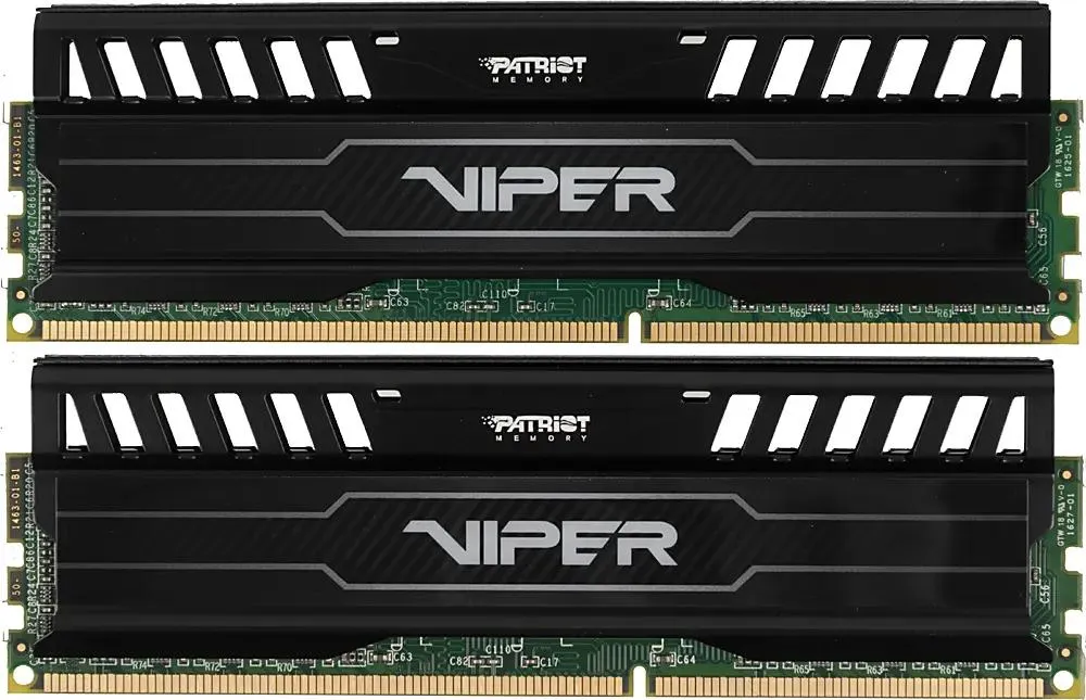 картинка DIMM DDR3 16Gb (2 x 8Gb) 1600Hz PC3-12800 Patriot Viper 3 RTL CL10 1.5V (PV316G160C0K) от магазина КомпьютерЦентр