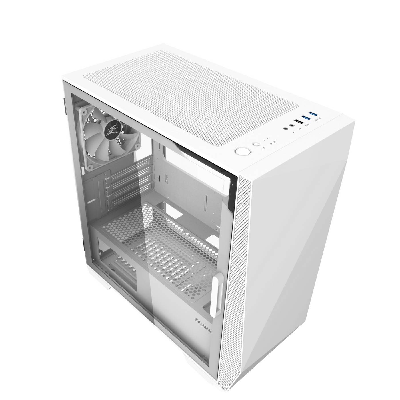 картинка Корпус MiniTower Zalman Z1 Iceberg white mATX, без БП от магазина КомпьютерЦентр