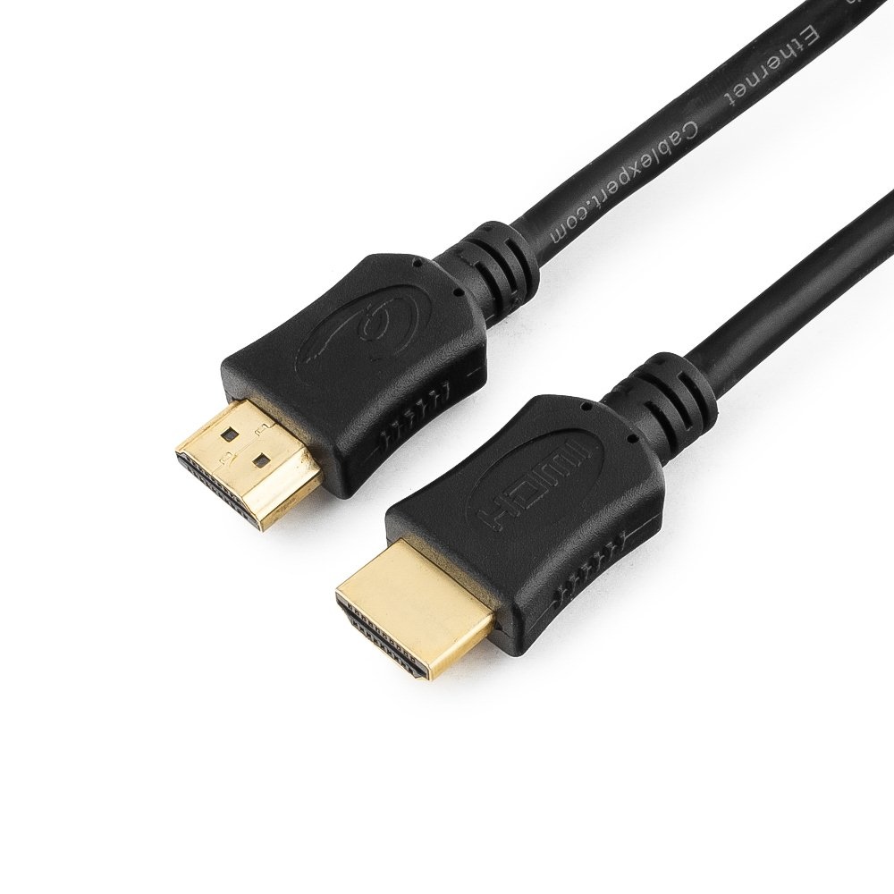 картинка Кабель HDMI Cablexpert CC-HDMI4L-1M, 1м, v2.0, 19M/ 19M, серия Light, черный, позол.разъемы, экран от магазина КомпьютерЦентр