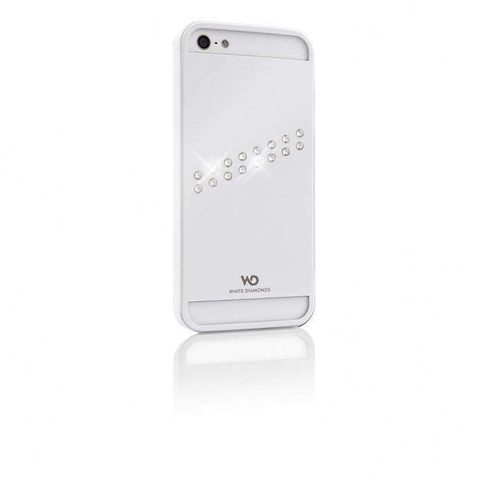 картинка Чехол White Diamonds Materialized Metal Stream White for iPhone 5 (1210MMSTR47) от магазина КомпьютерЦентр