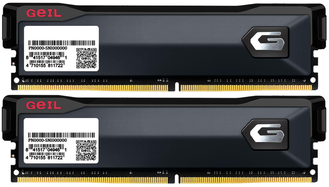 картинка DIMM DDR4 32Gb (2x16Gb) 3200MHz PC4-25600 Geil Orion Black Dual (GOG432GB3200C16BDC) от магазина КомпьютерЦентр