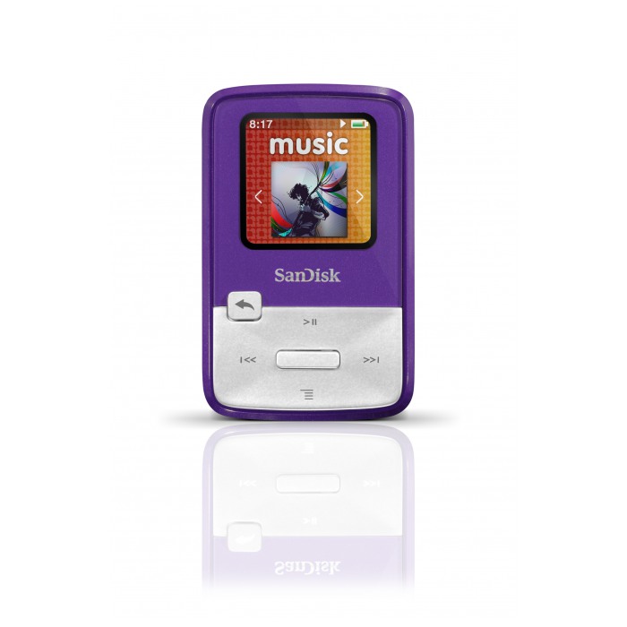 картинка Плеер MP3 SanDisk 4Gb Sansa Clip Zip Purple (SDMX22-004G-E46P) от магазина КомпьютерЦентр