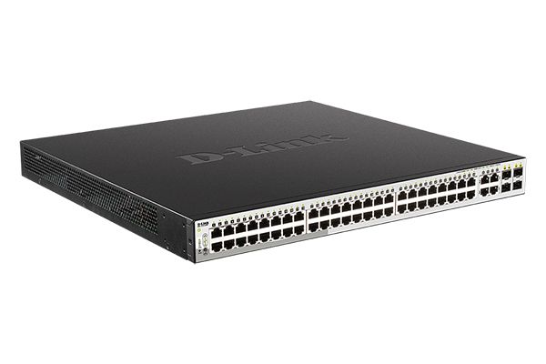 картинка Switch 48-port D-Link DGS-1210-52MP/ F 48G 48PoE 370W настраиваемый от магазина КомпьютерЦентр