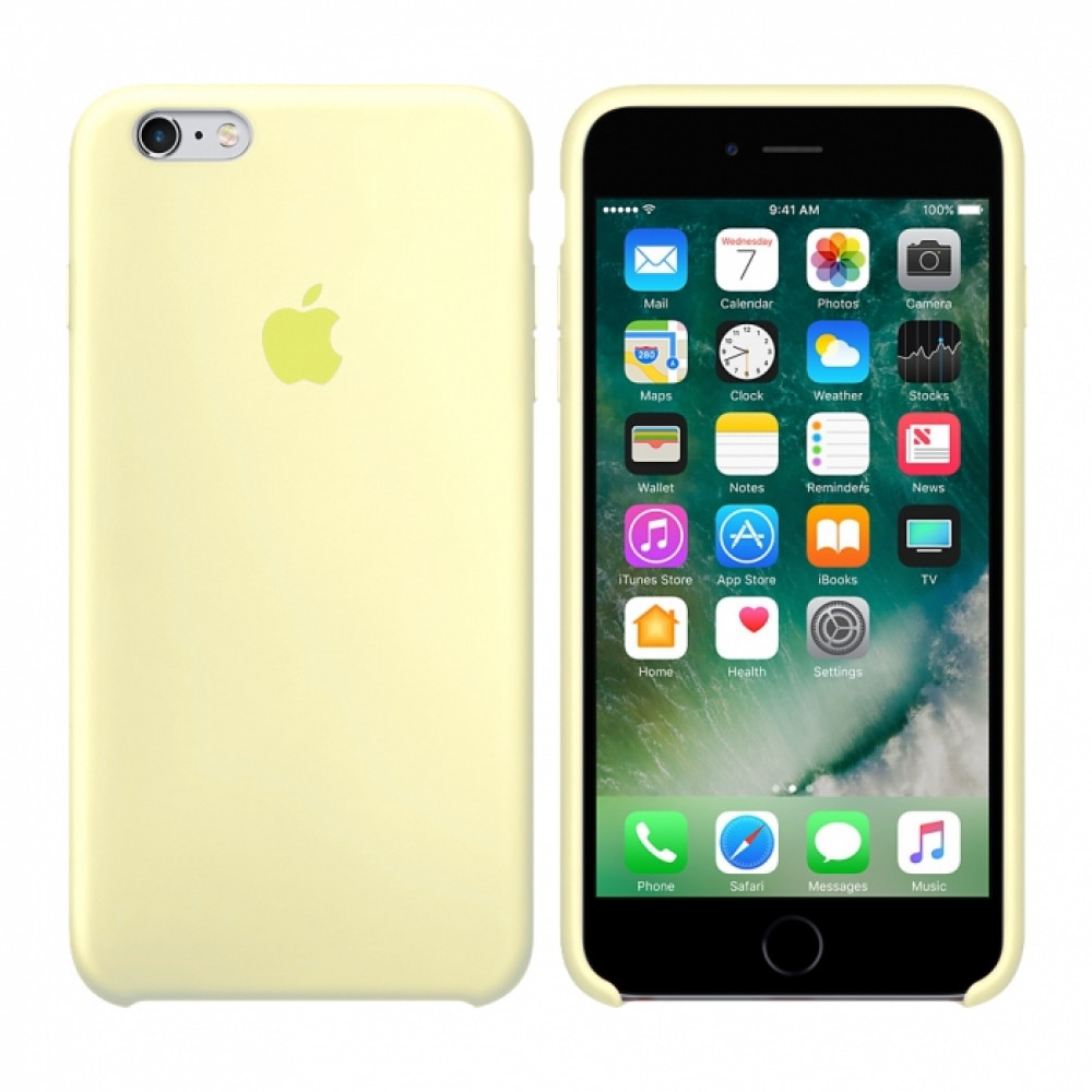 картинка Чехол Apple Silicone Case for iPhone 6/ 6S Mellow Yellow (Copy) от магазина КомпьютерЦентр