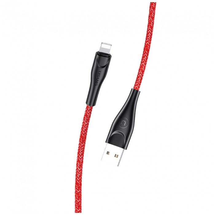 картинка Дата-кабель Usams US-SJ391 U41 Lightning Braided Data and Charging 1m Red (US-SJ391) от магазина КомпьютерЦентр