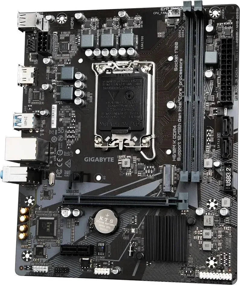 картинка Материнская плата Gigabyte H610M K DDR4 Soc-1700 Intel H610 2xDDR4 mATX от магазина КомпьютерЦентр
