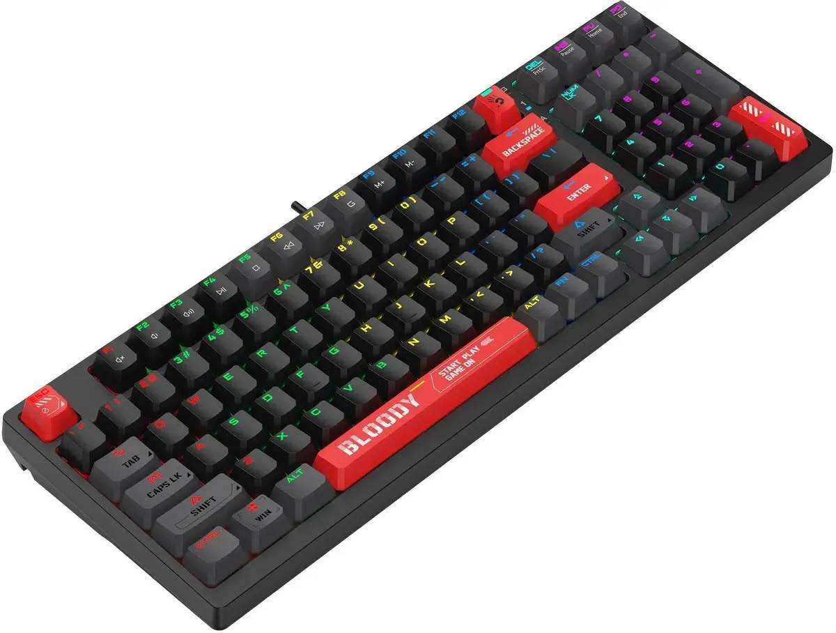 картинка Клавиатура A4Tech Bloody S98 механическая красный USB for gamer LED (S98 RED) от магазина КомпьютерЦентр