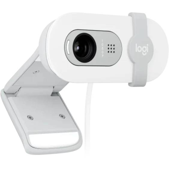 картинка Web-камера Logitech Brio 100, 1920x1080, Off-White, защитная шторка, (960-001617) от магазина КомпьютерЦентр