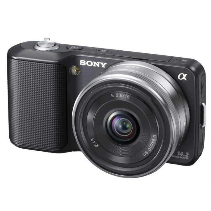 картинка Фотокамера Sony NEX-3+ объектив 16mm KIT Black от магазина КомпьютерЦентр