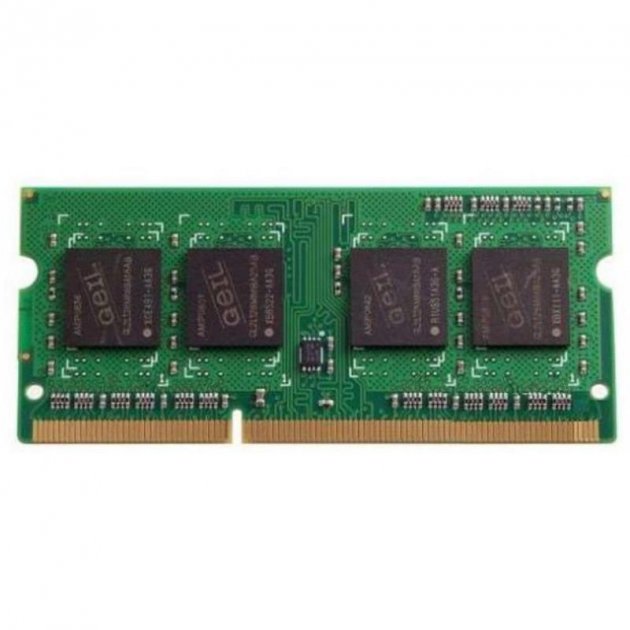 картинка SO-DIMM DDR3 8Gb 1600MHz PC3-12800 Geil Green Series Long (GGS38GB1600C11SC) от магазина КомпьютерЦентр