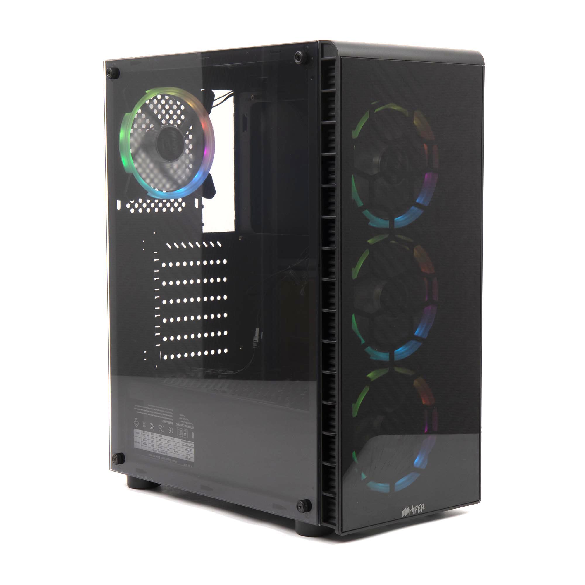 картинка Корпус Hiper HG300 TWILIGHT ATX RGB Black от магазина КомпьютерЦентр