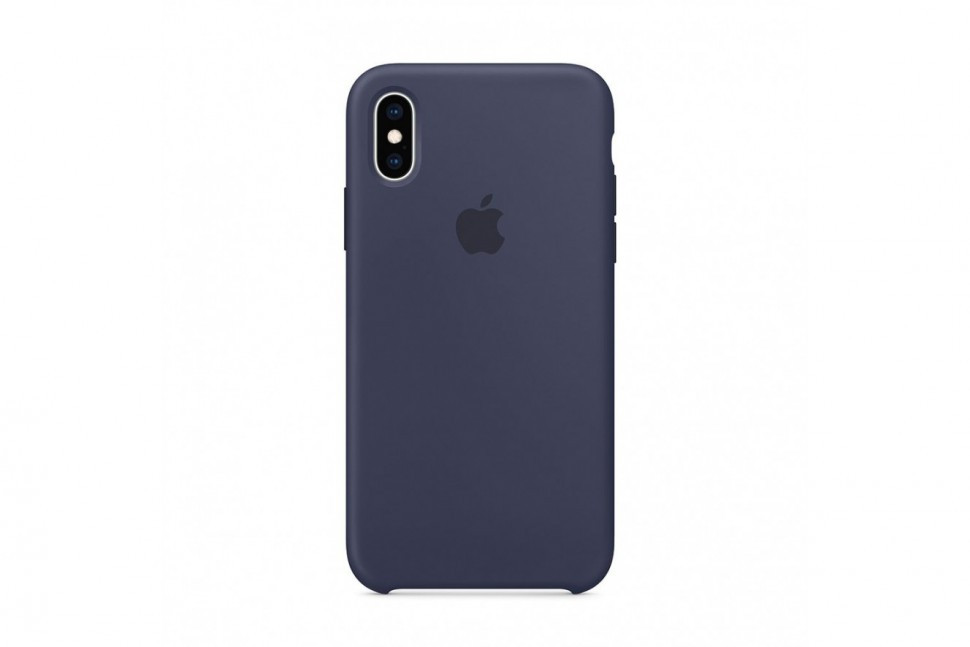 картинка Чехол Apple Silicone Case for iPhone X Midnight Blue (Copy) от магазина КомпьютерЦентр