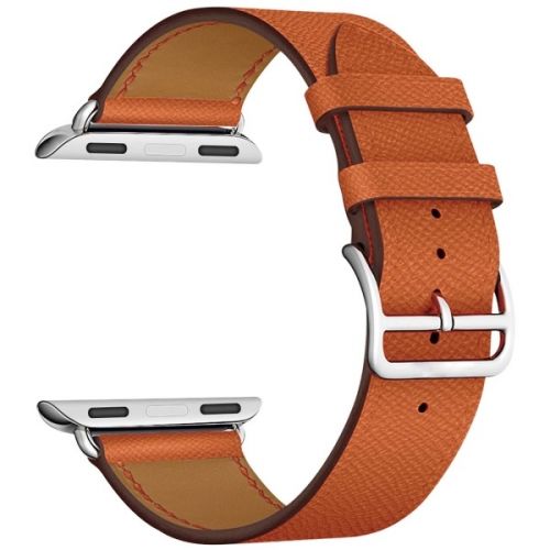 картинка Кожаный ремешок для Apple Watch LYAMBDA MINTAKA LWA-02-44-OR, Оранжевый от магазина КомпьютерЦентр
