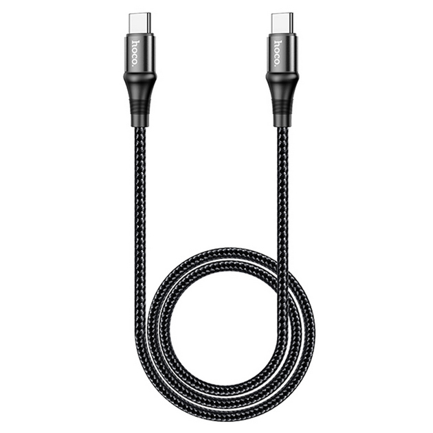 картинка Кабель Hoco X50 Type-C to Type-C Exquisito 100W charging data cable 1m Black от магазина КомпьютерЦентр