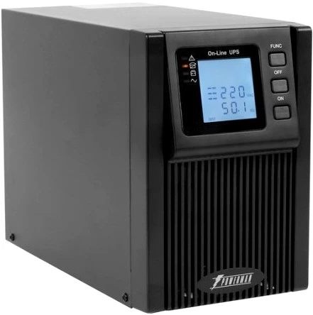 картинка ИБП PowerMan Online 1000 PLUS 1000ВА/ 800Вт, Online-Double conversion/  LCD Display/  USB/  Software/  RJ11/ 45,RS-232 от магазина КомпьютерЦентр