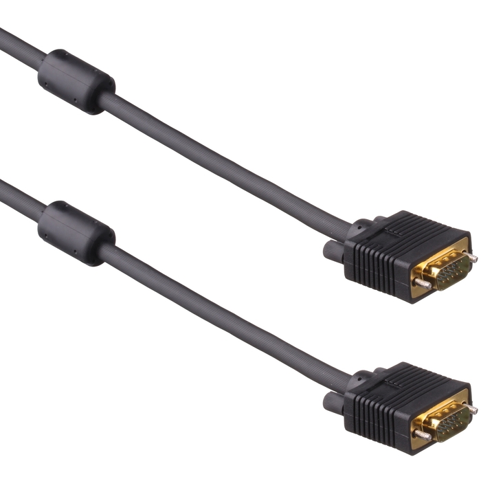 картинка Кабель VGA Exegate 5м (15M -15M) EX138950RUS 2 фильтра позолоченные контакты, экранирование от магазина КомпьютерЦентр