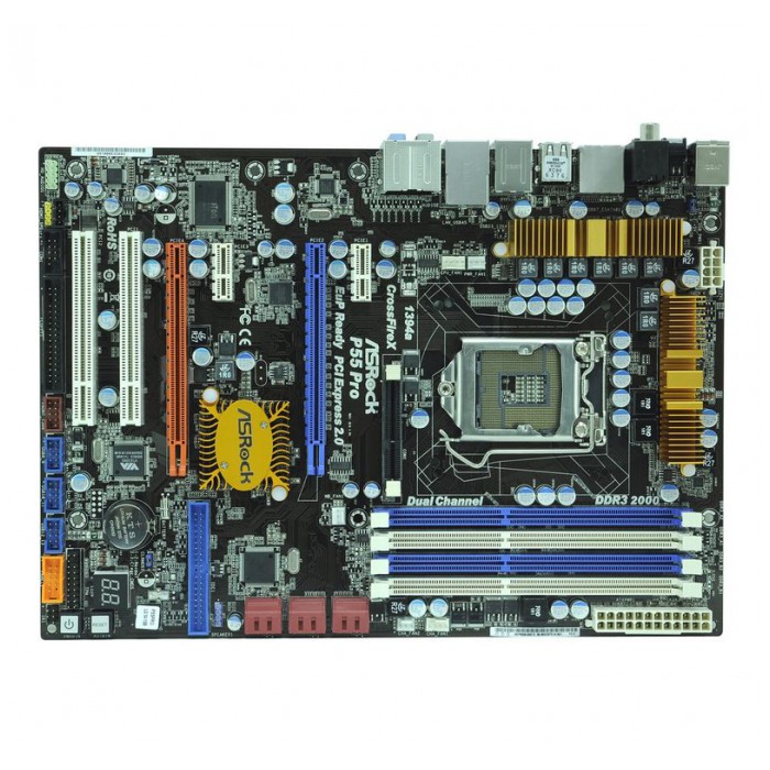 картинка Материнская плата ASRock P55 Pro s1156 (P55 Pro) от магазина КомпьютерЦентр