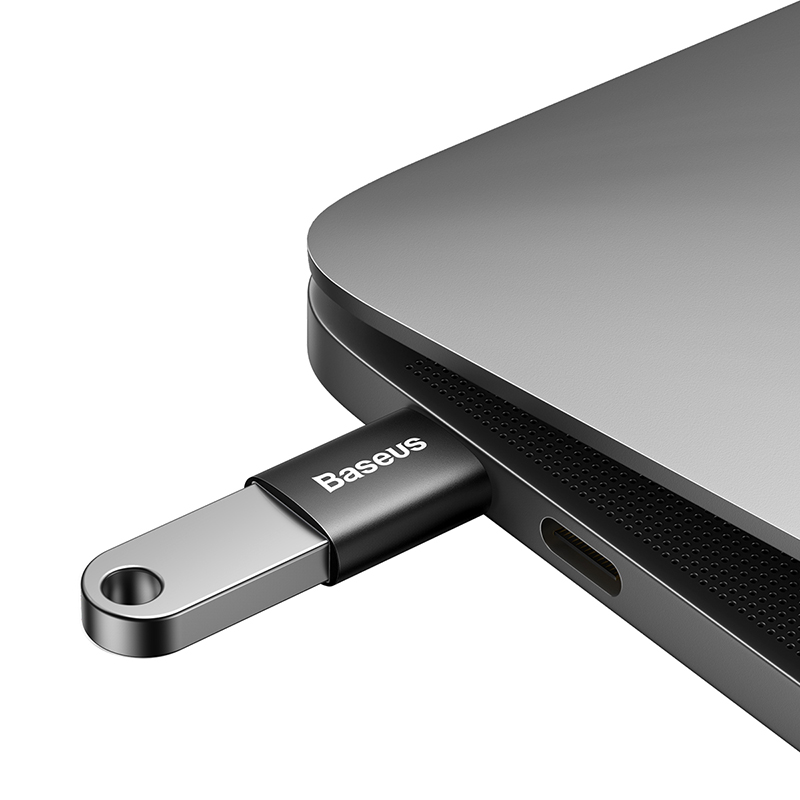 картинка Adapter Baseus Ingenuity Series Mini OTG Adaptor Type-C to USB-A 3.1 Black от магазина КомпьютерЦентр