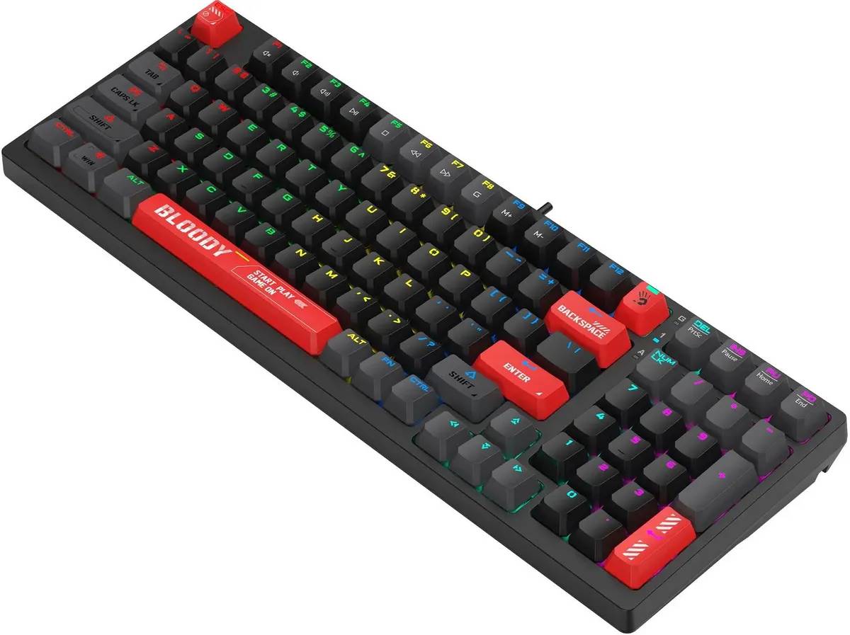 картинка Клавиатура A4Tech Bloody S98 механическая красный USB for gamer LED (S98 RED) от магазина КомпьютерЦентр