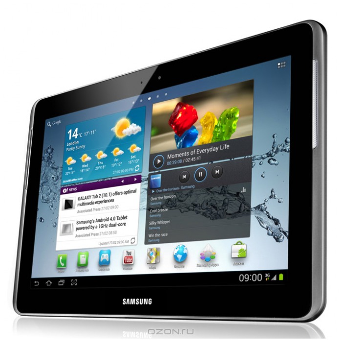 картинка Планшетный ПК Samsung Galaxy Tab 2 10.1'' 16Gb (GT-P5100) от магазина КомпьютерЦентр