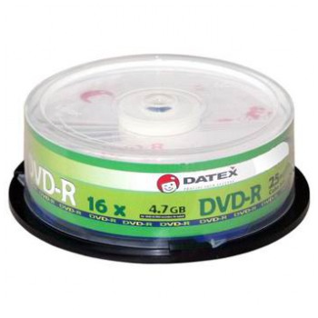 картинка Диски Datex DVD-R 4,7Gb 16x Cake 25 pcs от магазина КомпьютерЦентр